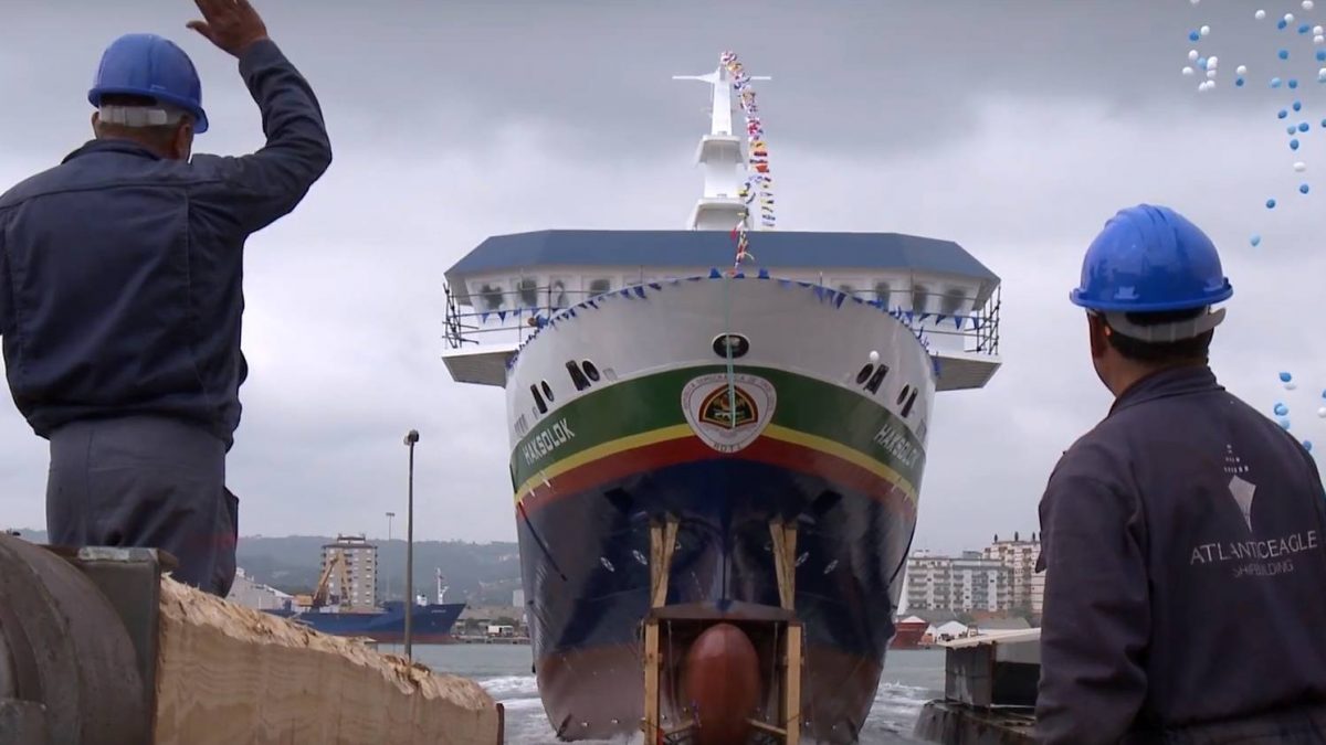 Ro-Ro Ferry “Haksolok”: The Ship Launching Day (with video)